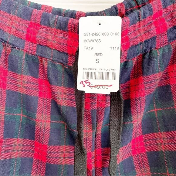 đ
ş*nwt*âseven sistersââ˘âredâdrawstringâplaidâpants - Picture 6 of 9